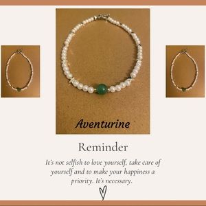 aventurine crafted necklace.